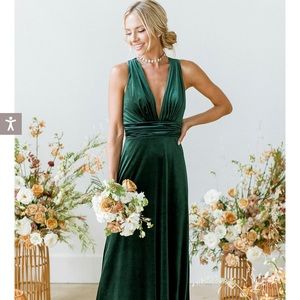 Revelry Dylan Velvet Dress. color: Dusty Rose